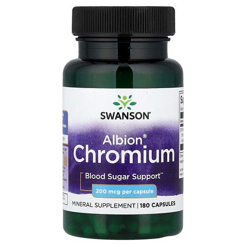 Swanson Vitamins Albion Chromium 200 Mcg 180 Capsules