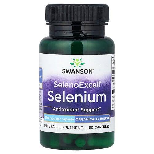 Swanson Vitamins Selenoexcell Selenium 200 Mcg 60 Capsules
