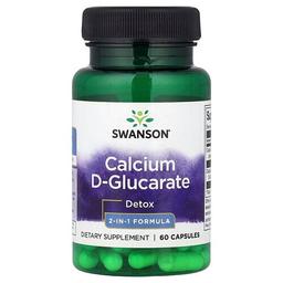 Swanson Vitamins Calcium D Glucarate 60 Capsules 250 Mg Per Capsule