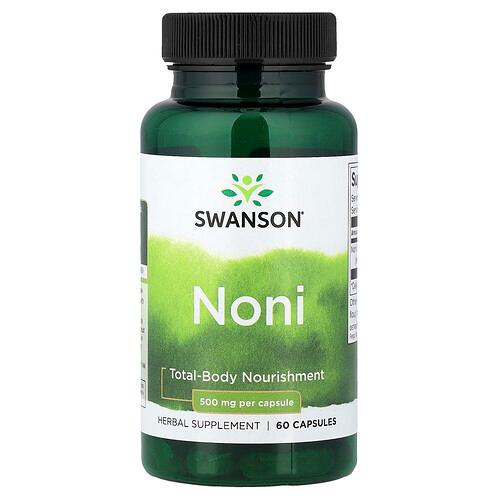 Swanson Vitamins Noni 60 Capsules 500 Mg Per Capsule product image