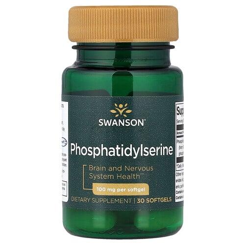 Swanson Vitamins Phosphatidylserine 100 Mg 30 Softgels