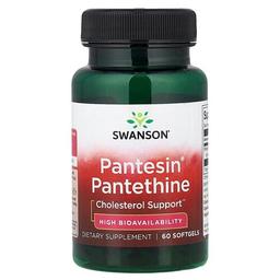 Swanson Vitamins Pantesin Pantethine 60 Softgels 300 Mg Per Softgel