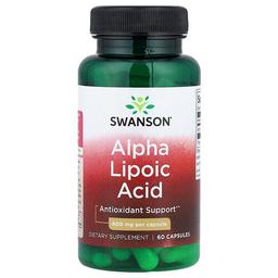 Swanson Vitamins Alpha Lipoic Acid 600 Mg 60 Capsules