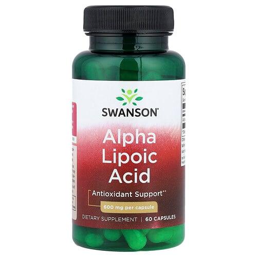 Swanson Vitamins Alpha Lipoic Acid 600 Mg 60 Capsules