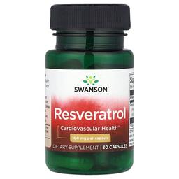 Swanson Vitamins Resveratrol 100 Mg 30 Capsules