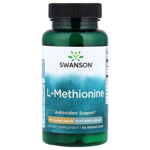 Swanson Vitamins L Methionine Featuring Ajipure 500 Mg 60 Vegan Caps