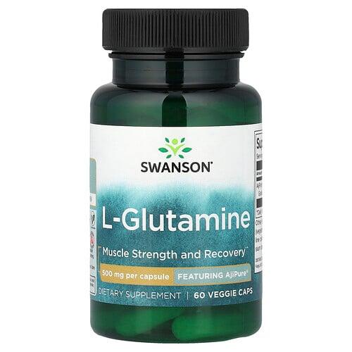 Swanson Vitamins L Glutamine 500 Mg 60 Veggie Caps
