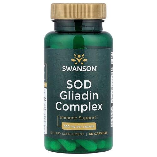 Swanson Vitamins Sod Gliadin Complex 300 Mg 60 Capsules