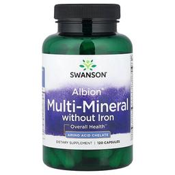 Swanson Vitamins Albion Multi Mineral Without Iron 120 Capsules