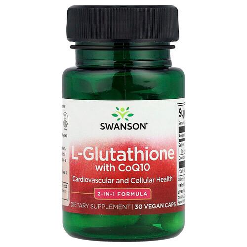 Swanson Vitamins L Glutathione With Coq10 30 Vegan Caps