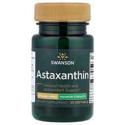 Swanson Vitamins Astaxanthin Maximum Strength 12 Mg 30 Softgels
