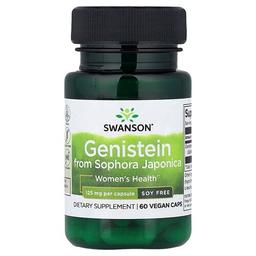 Swanson Vitamins Genistein From Sophora Japonica 125 Mg 60 Vegan Caps