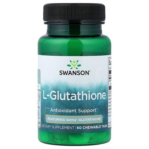 Swanson Vitamins L Glutathione 60 Chewable Tabs 50 Mg Per Tablet