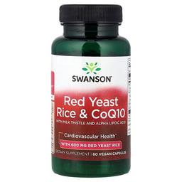 Swanson Vitamins Red Yeast Rice Coq10 With Milk Thistle And Alpha Lipoic Acid 60 Vegan Capsules