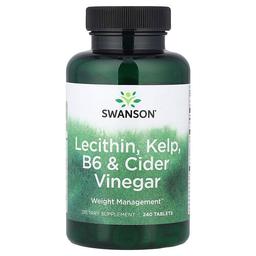 Swanson Vitamins Lecithin Kelp B6 Cider Vinegar 240 Tablets