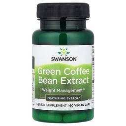 Swanson Vitamins Green Coffee Bean Extract 60 Vegan Caps 200 Mg Per Cap