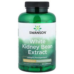 Swanson Vitamins White Kidney Bean Extract 180 Capsules 500 Mg Per Capsule