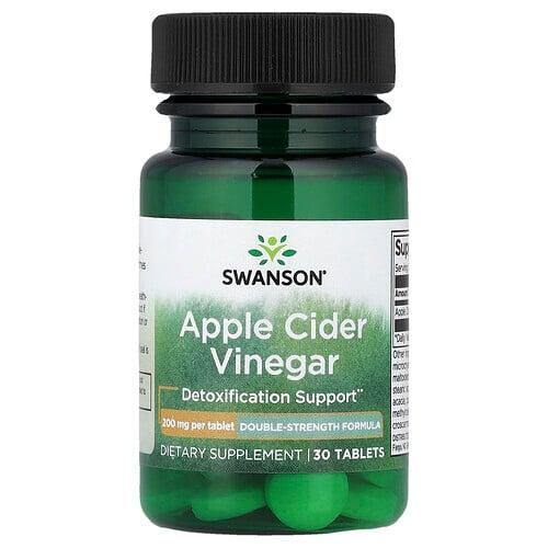 Swanson Vitamins Apple Cider Vinegar 200 Mg 30 Tablets