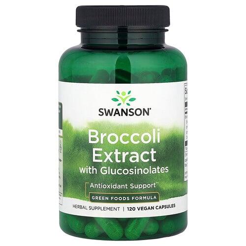 Swanson Vitamins Broccoli Extract With Glucosinolates 120 Vegan Capsules 600 Mg Per Capsule