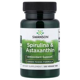 Swanson Vitamins Spirulina Astaxanthin 120 Veggie Tabs