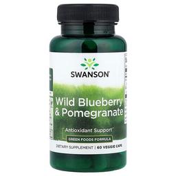 Swanson Vitamins Wild Blueberry Pomegranate 60 Veggie Caps