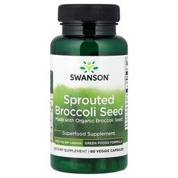 Swanson Vitamins Sprouted Broccoli Seed 400 Mg 60 Veggie Capsules