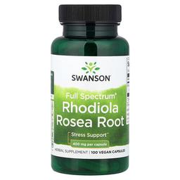 Swanson Vitamins Full Spectrum Rhodiola Rosea Root 400 Mg 100 Vegan Capsules