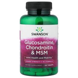 Swanson Vitamins Glucosamine Chondroitin Msm 120 Tablets