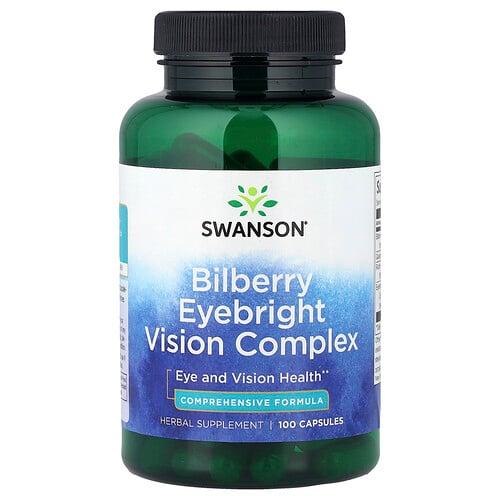 Swanson Vitamins Bilberry Eyebright Vision Complex 100 Capsules product image