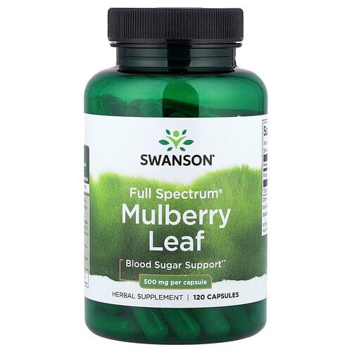 Swanson Vitamins Full Spectrum Mulberry Leaf 500 Mg 120 Capsules