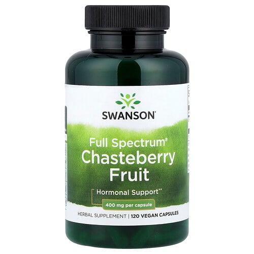 Swanson Vitamins Full Spectrum Chasteberry Fruit 400 Mg 120 Vegan Capsules