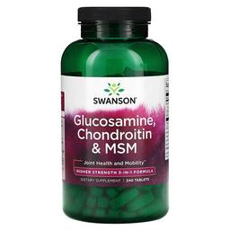 Swanson Vitamins Glucosamine Chondroitin Msm 240 Tablets
