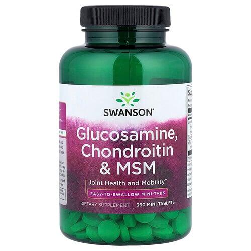 Swanson Vitamins Glucosamine Chondroitin Msm 360 Mini Tablets