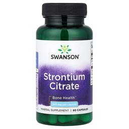 Swanson Vitamins Strontium Citrate 340 Mg 60 Capsules