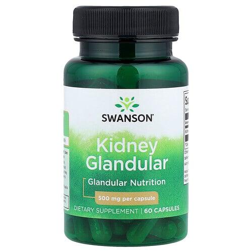 Swanson Vitamins Kidney Glandular 500 Mg 60 Capsules