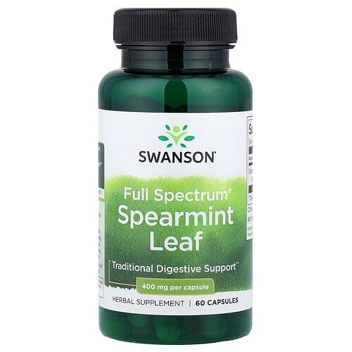 Swanson Vitamins Full Spectrum Spearmint Leaf 400 Mg 60 Capsules