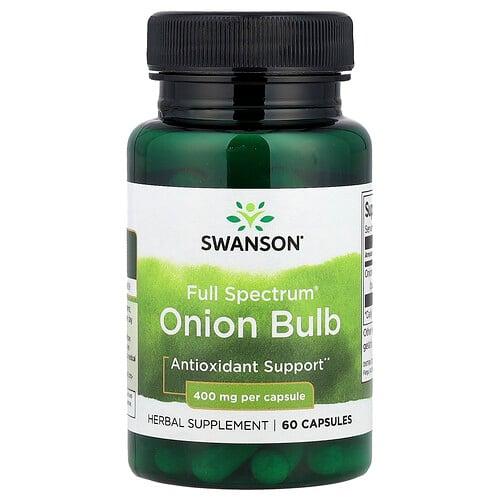 Swanson Vitamins Full Spectrum Onion Bulb 400 Mg 60 Capsules