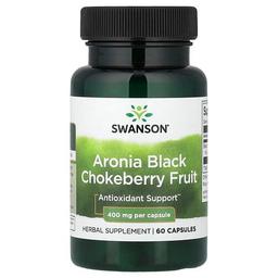 Swanson Vitamins Aronia Black Chokeberry Fruit 400 Mg 60 Capsules