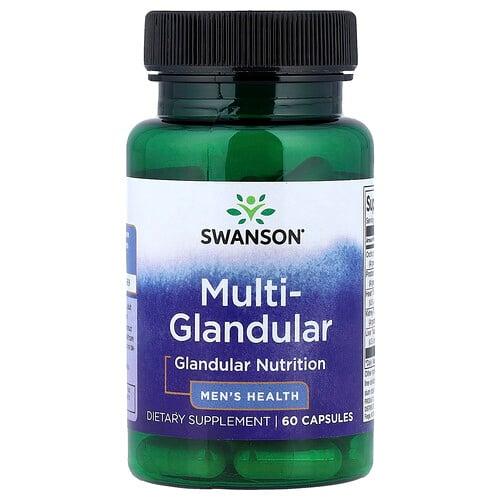Swanson Vitamins Multi Glandular Men S Health 60 Capsules