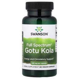 Swanson Vitamins Full Spectrum Gotu Kola 435 Mg 60 Capsules