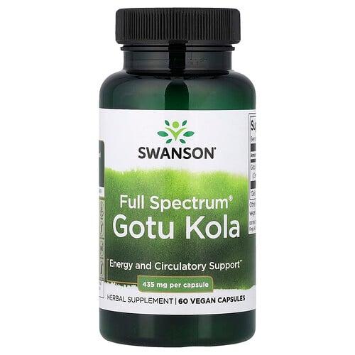 Swanson Vitamins Full Spectrum Gotu Kola 435 Mg 60 Capsules