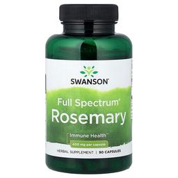 Swanson Vitamins Full Spectrum Rosemary 400 Mg 90 Capsules