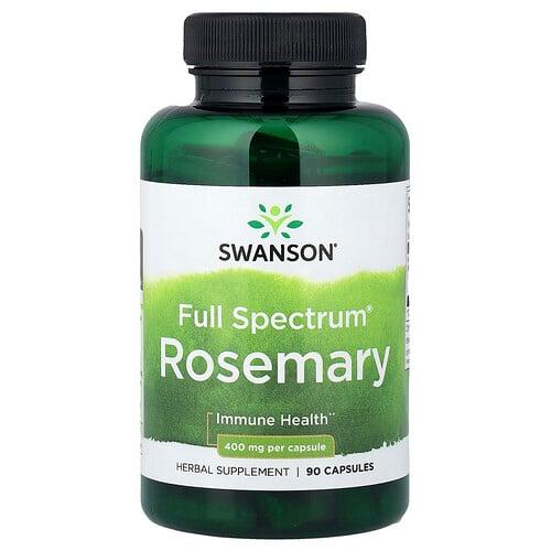 Swanson Vitamins Full Spectrum Rosemary 400 Mg 90 Capsules