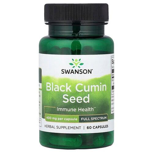 Swanson Vitamins Black Cumin Seed Full Spectrum 400 Mg 60 Capsules