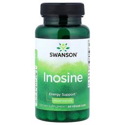 Swanson Vitamins Inosine 60 Veggie Caps 500 Mg Per Cap