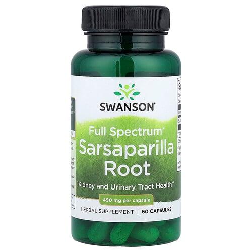 Swanson Vitamins Full Spectrum Sarsaparilla Root 450 Mg 60 Capsules