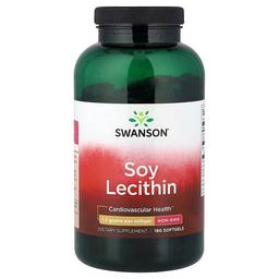Swanson Vitamins Soy Lecithin 1 2 G 180 Softgels
