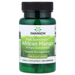 Swanson Vitamins Full Spectrum African Mango 400 Mg 60 Capsules