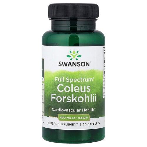 Swanson Vitamins Full Spectrum Coleus Forskohlii 400 Mg 60 Capsules
