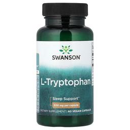 Swanson Vitamins L Tryptophan 500 Mg 60 Capsules